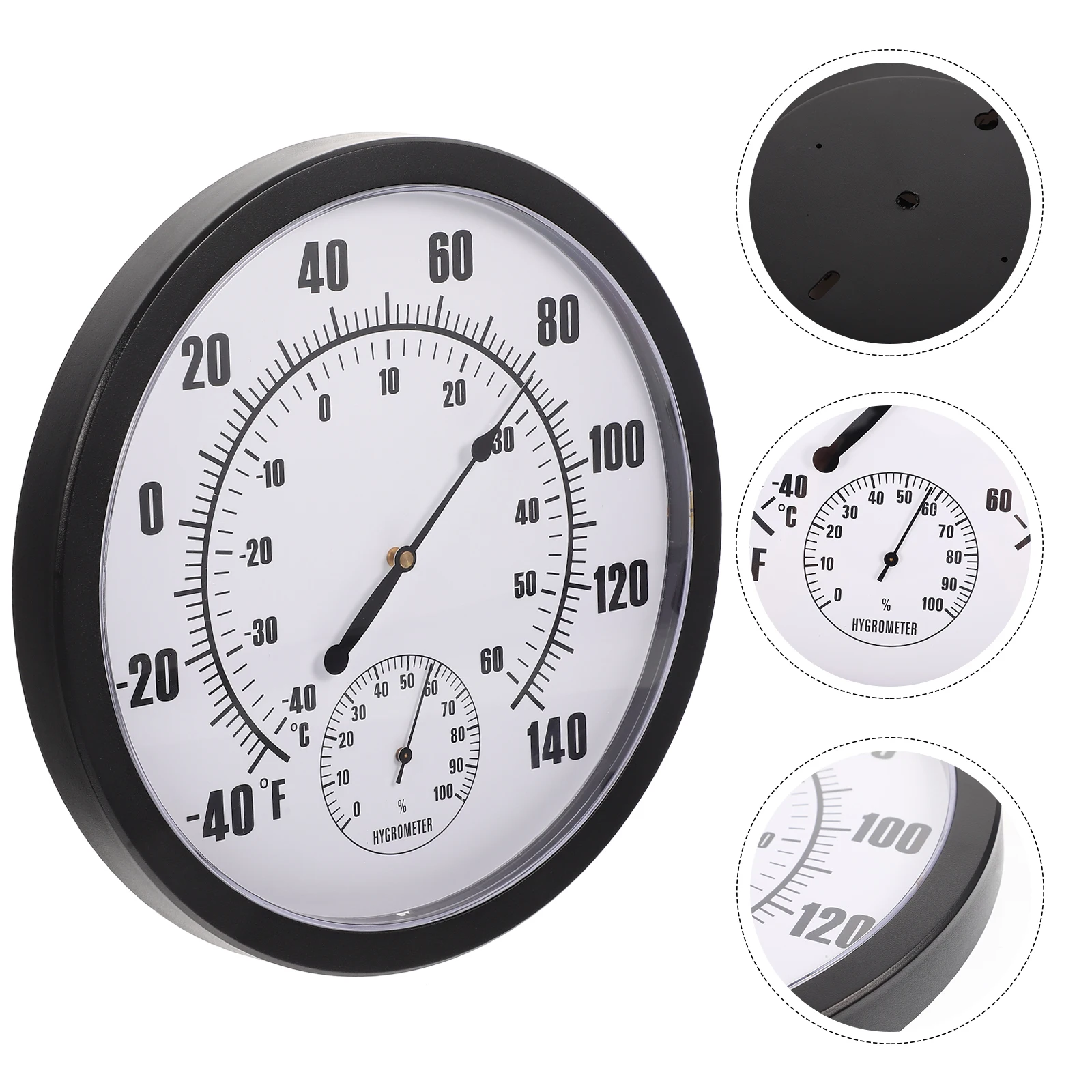 

Hygrometer Temperature Humidity Monitor Wall Mounted Indoor Outdoor Thermometer For Home Garden Patio Sauna Large Numbers