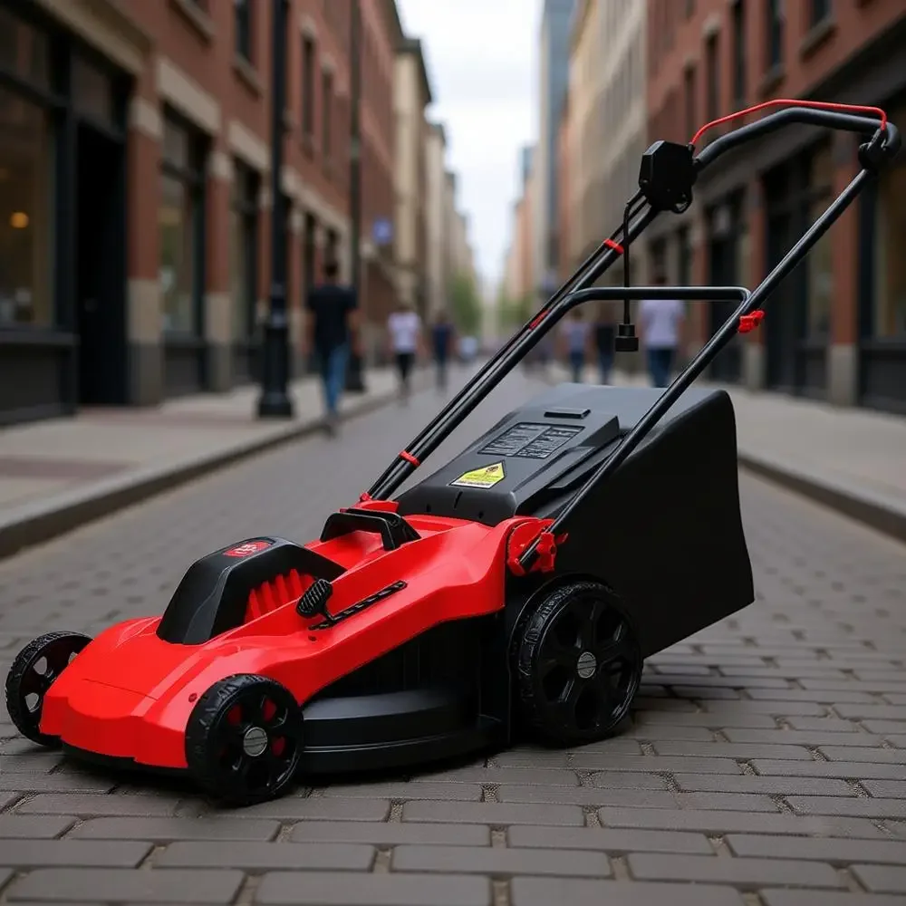 

20-Inch Corded Electric Lawn Mower with 13-AMP Motor, 6-Height Adjustments, 3-in-1 Mulching, Bagging, and Discharge