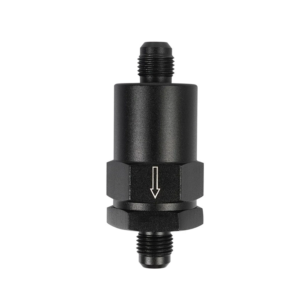 

6AN Billet Inline Fuel Filter 30 Micron Aluminum Black for Automotive Racing And Performance Parts