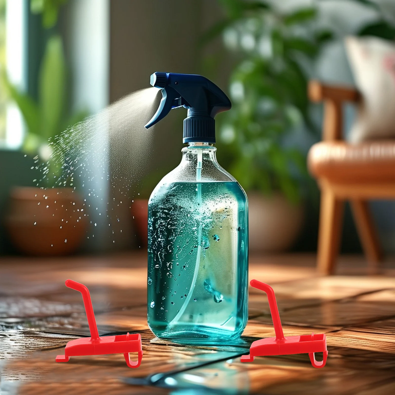 5 Pcs Wall -mounted Storage Rack Watering Bottle Hook Detailing Spray Holder Can