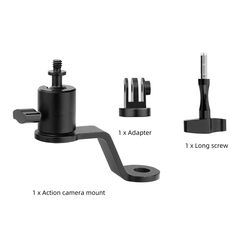 للدراجات النارية/الدراجات مرآة الرؤية الخلفية عمل منصب الكاميرا قوس سبائك الألومنيوم ركوب اطلاق النار الملحقات #4