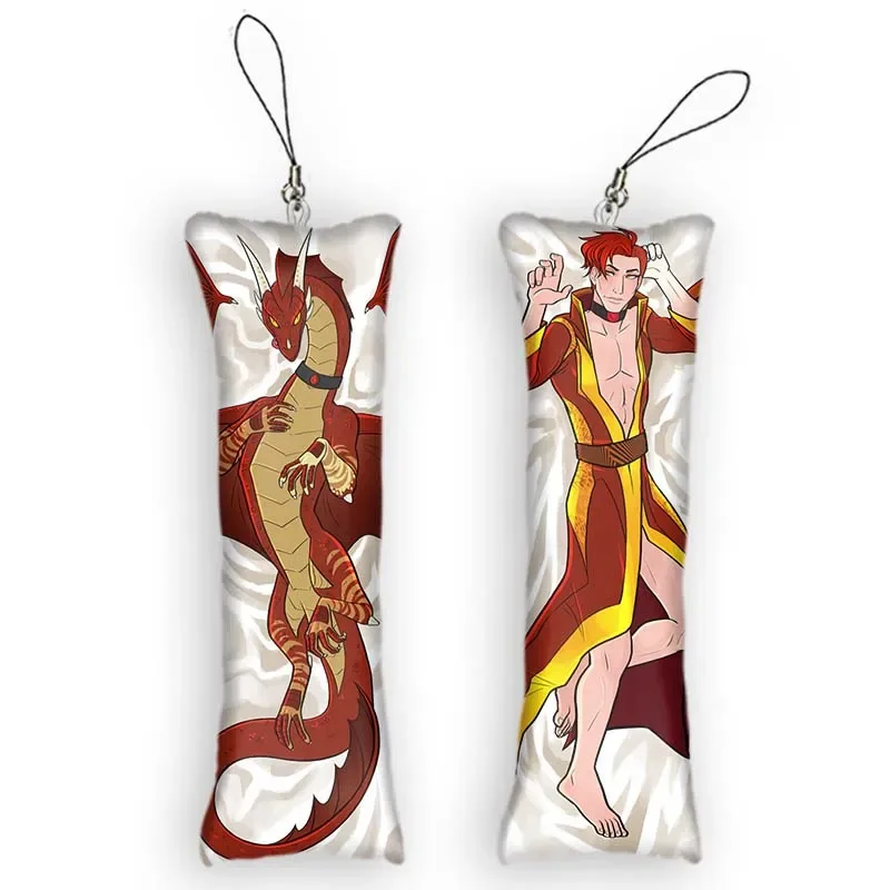 

New Fashion Original Design Funny Keychain Furry Dyffire Dakimakura Mini Pendant 2 Side Hanging Ornament Small Body Pillow Penda