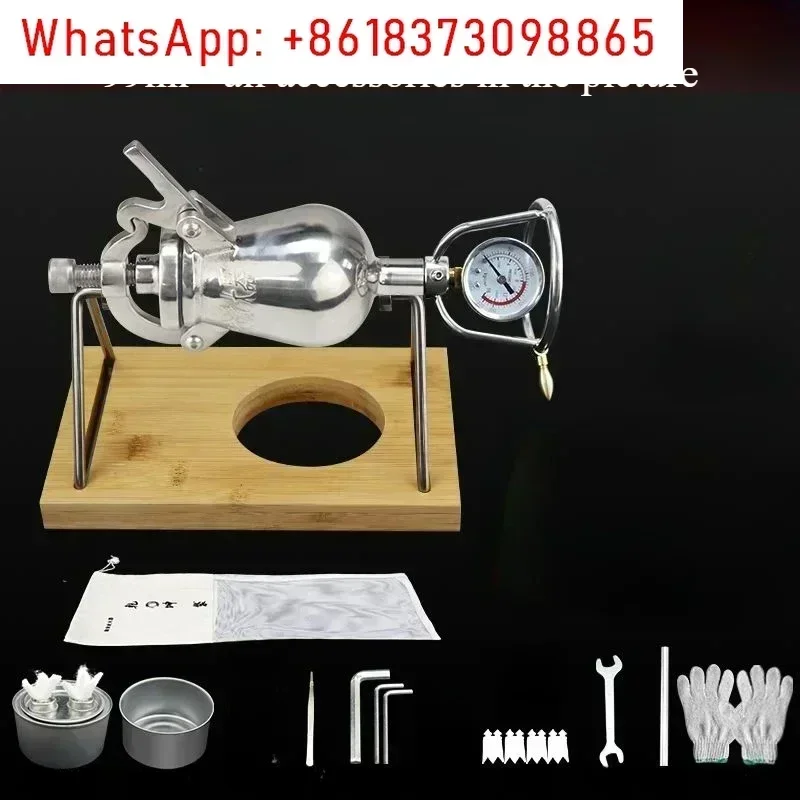 99/340/400/500/1000ml mini máquina de pipoca de aço inoxidável antiquado pequena máquina de pipoca com manivela