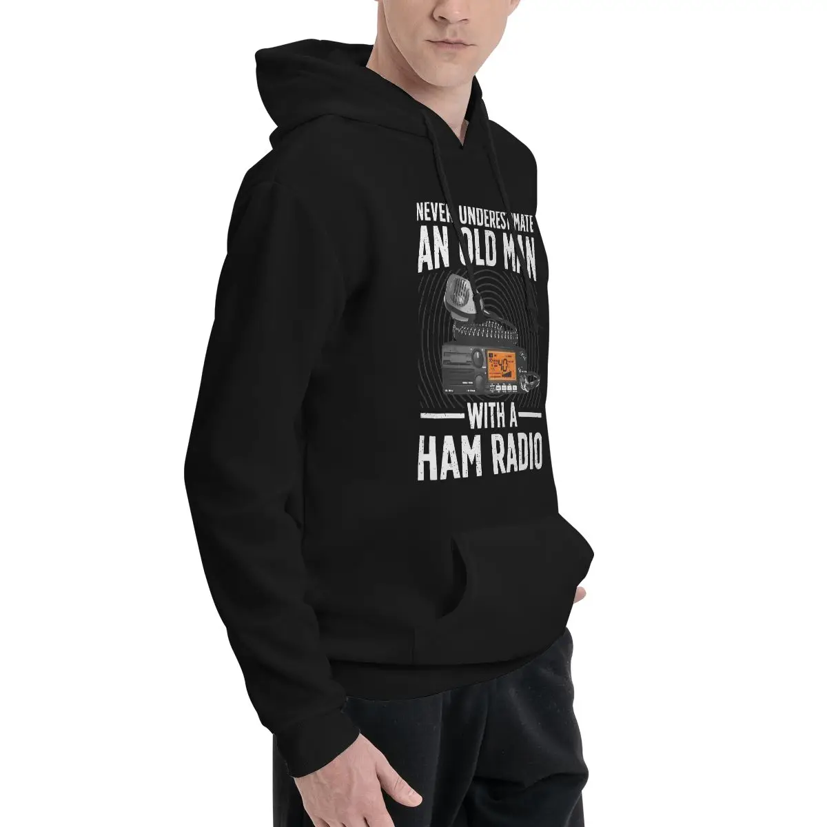 Ham Radio Art Pocket Hoodie For Men Women Sweatshirt Amateur Radio Hams Operator Hoodies Y2k Hoodie Pullover Long Sleeve Shirts