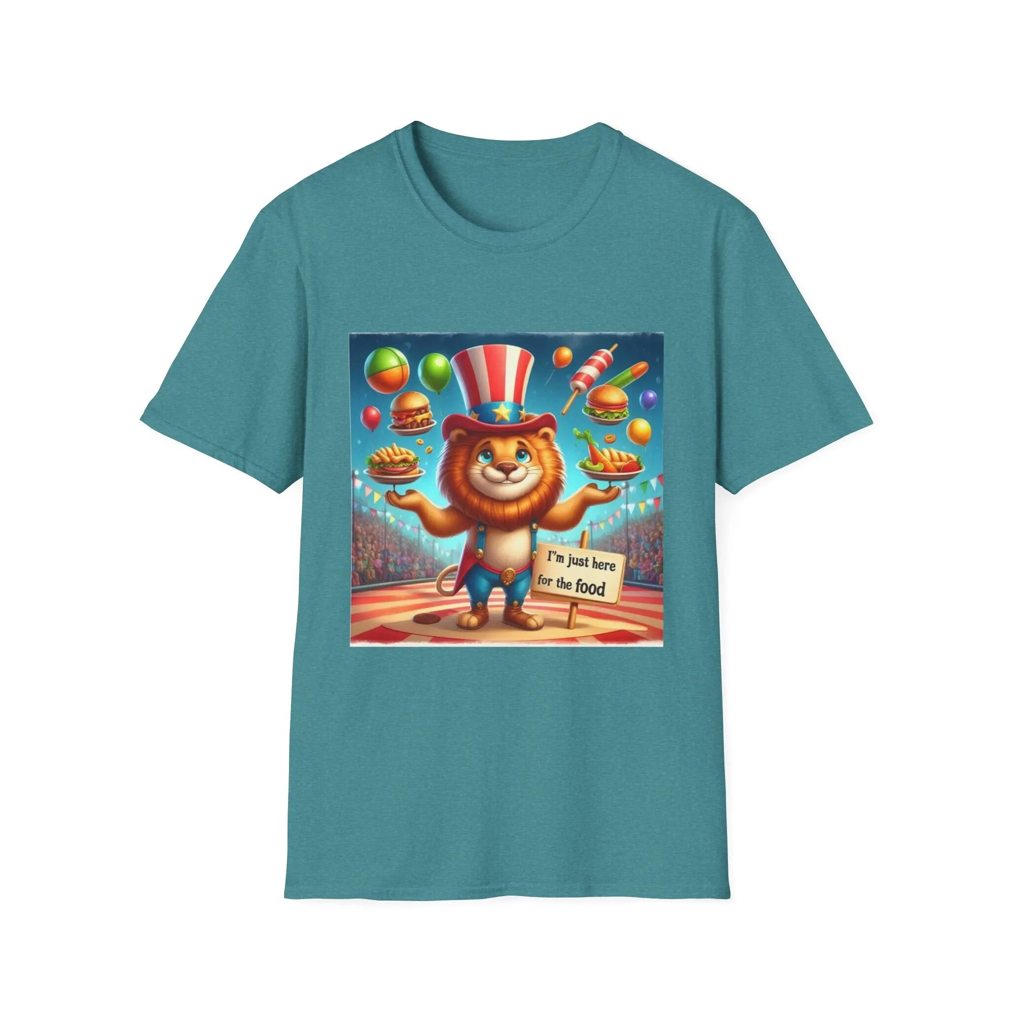 Lion I'M Just Here For The Food Softstyle T Shirt Funny Gift