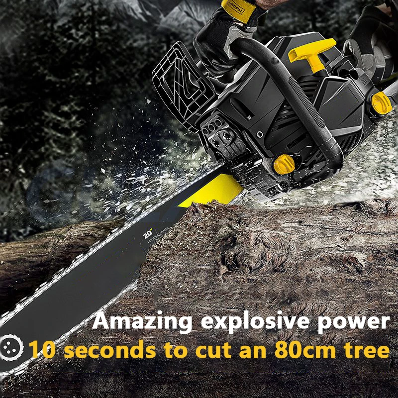 Garden Logging Saw Chainsaw Household Multi-functional Four Stroke Tree Cutting Electromechanical Saw Gasoline Chainsaw 12.8KW