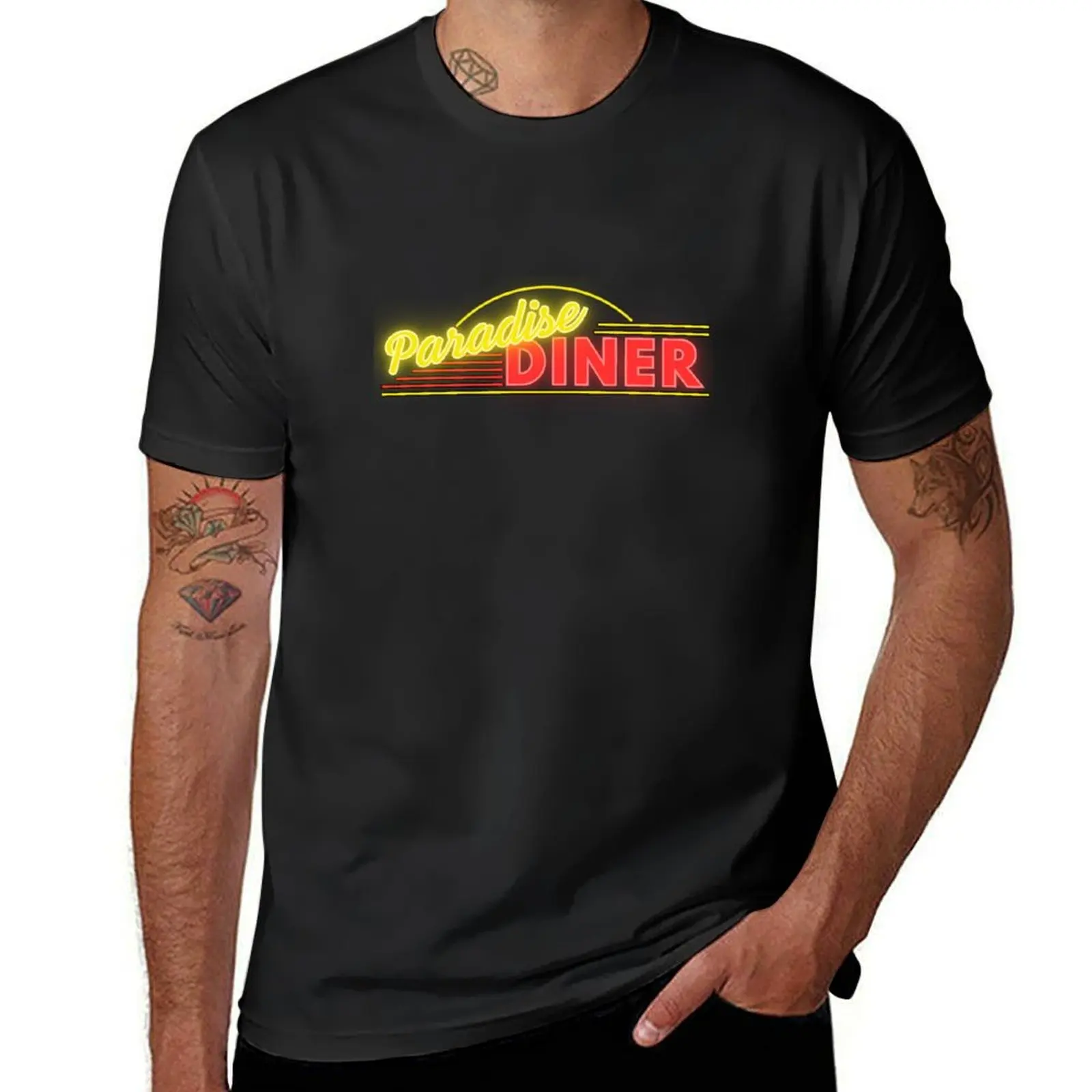 The World Famous Paradise Diner T-Shirt anime clothes sports fans customs design your own t shirt for men