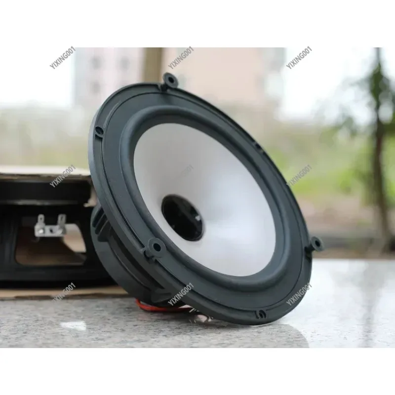 Used 6.5 Inch Coaxial Full‑Range Speaker Unit Titanium Dome Tweeter HiFi Audio Driver Replacement Unit