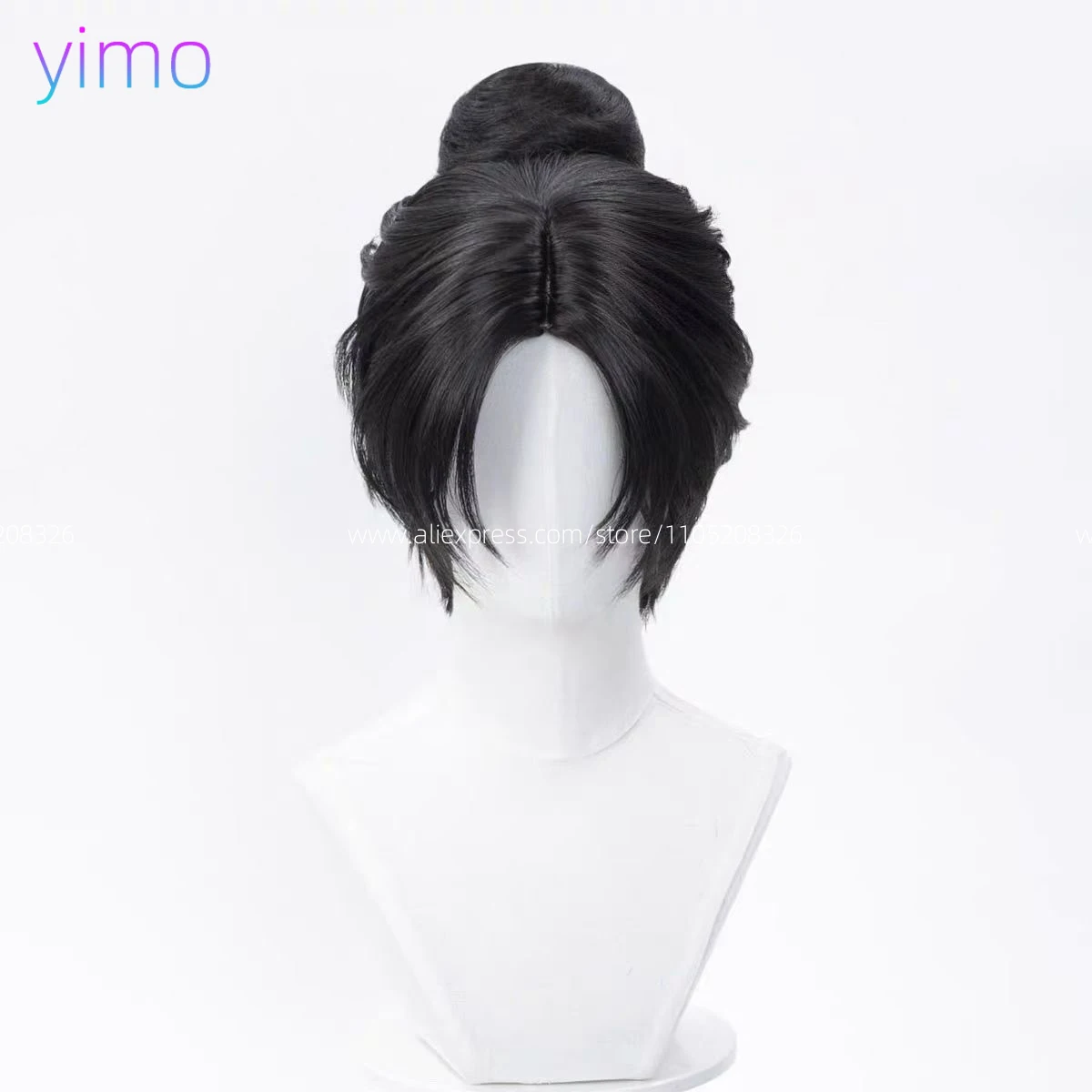 스왈 로우 클라우드 십육색 천국의 봄 코스프레 애니메이션 고대 스타일 가발 블랙