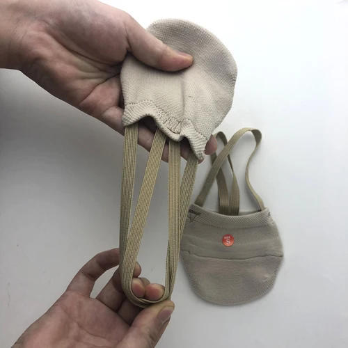 Imagen 2 del producto 5 pares de zapatos de gimnasia rítmica medias suaves de punto zapatos de suela blanda de competición profesional protegen la piel elástica zapatos de baile