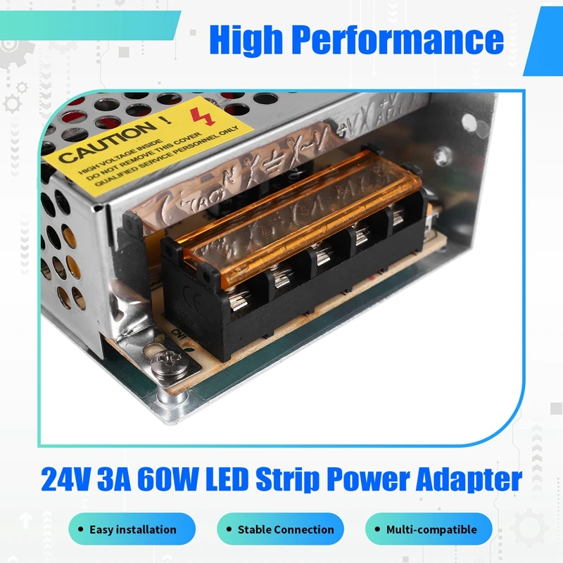 電源アダプター,cctvスイッチドライバー,産業用制御,LEDストリップ,24v,3a,60w