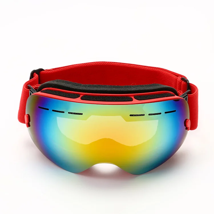 

Large spherical mirror, windproof and lockable myopia glasses, ski goggles/single layer simple comma outdoor products