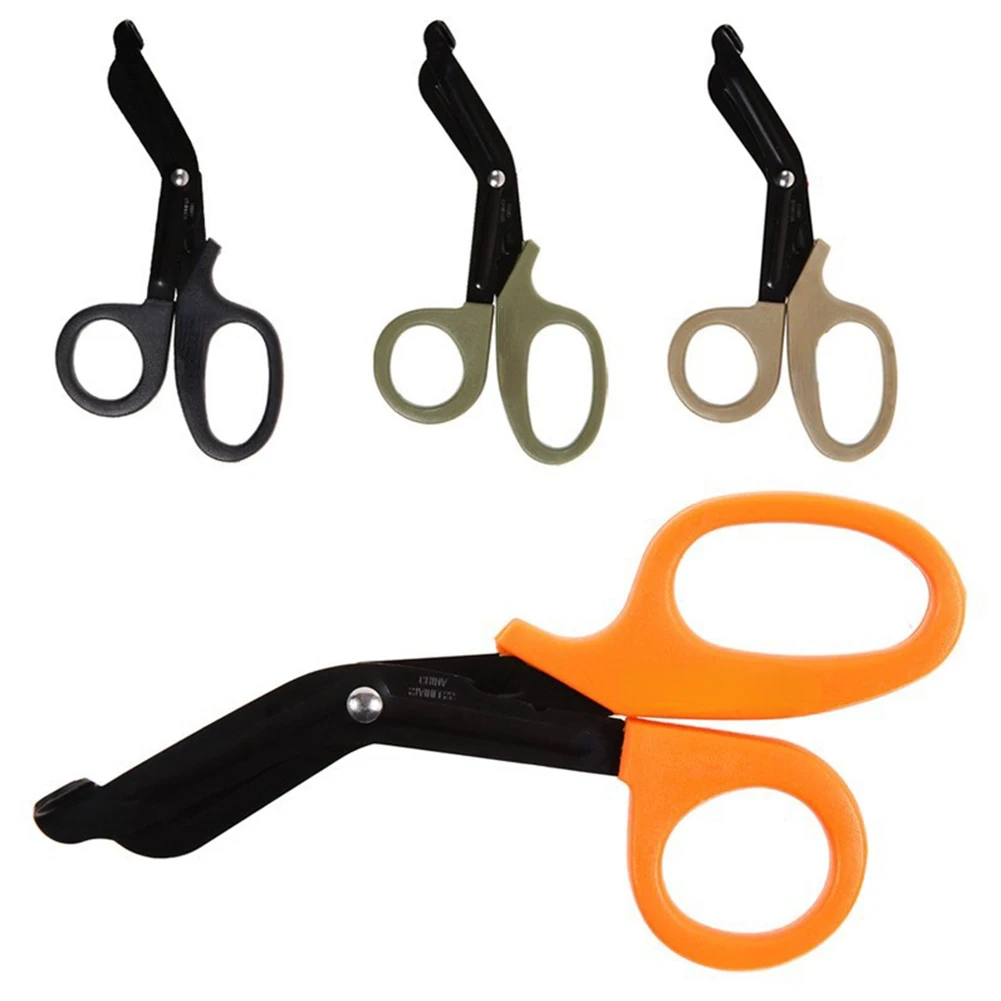 Outdoor EDC gear tactical rescue Scissor trauma gauze Emergency First Aid Shears Paramedic bandage tijera rescate Medical Sissor