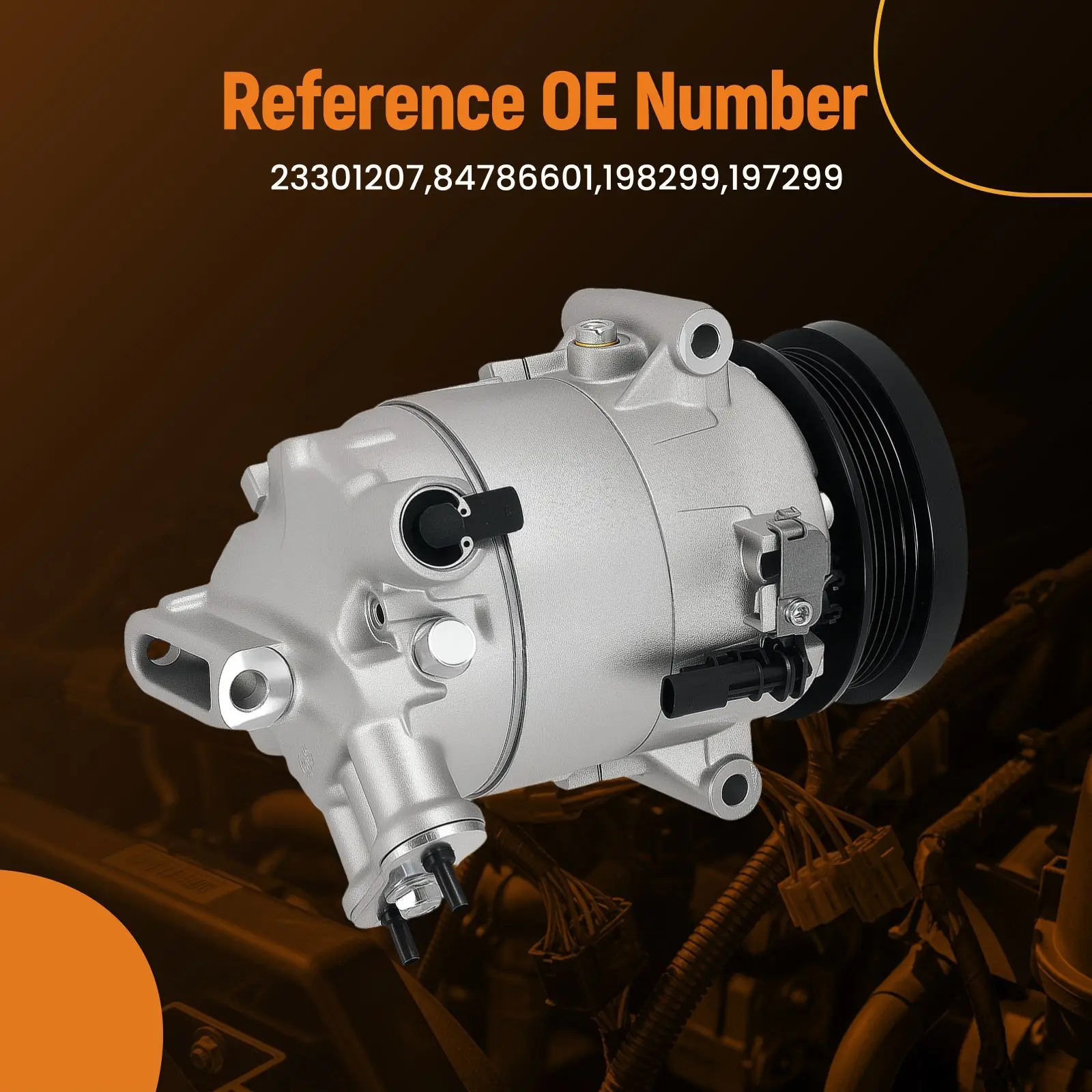 

Air Conditioner Compressor for Canyon/Terrain GMC 2015-2021 Aluminum 5513259 New CO11483C 23301207