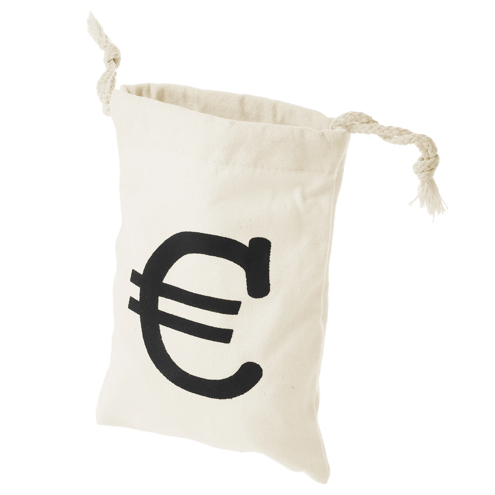 

Euro Drawstring Pirate Treasure Pouch Sturdy Canvas Coin Pouch Halloween Decor Gift Pirate Drawstring Bag Bags Storage Reusable