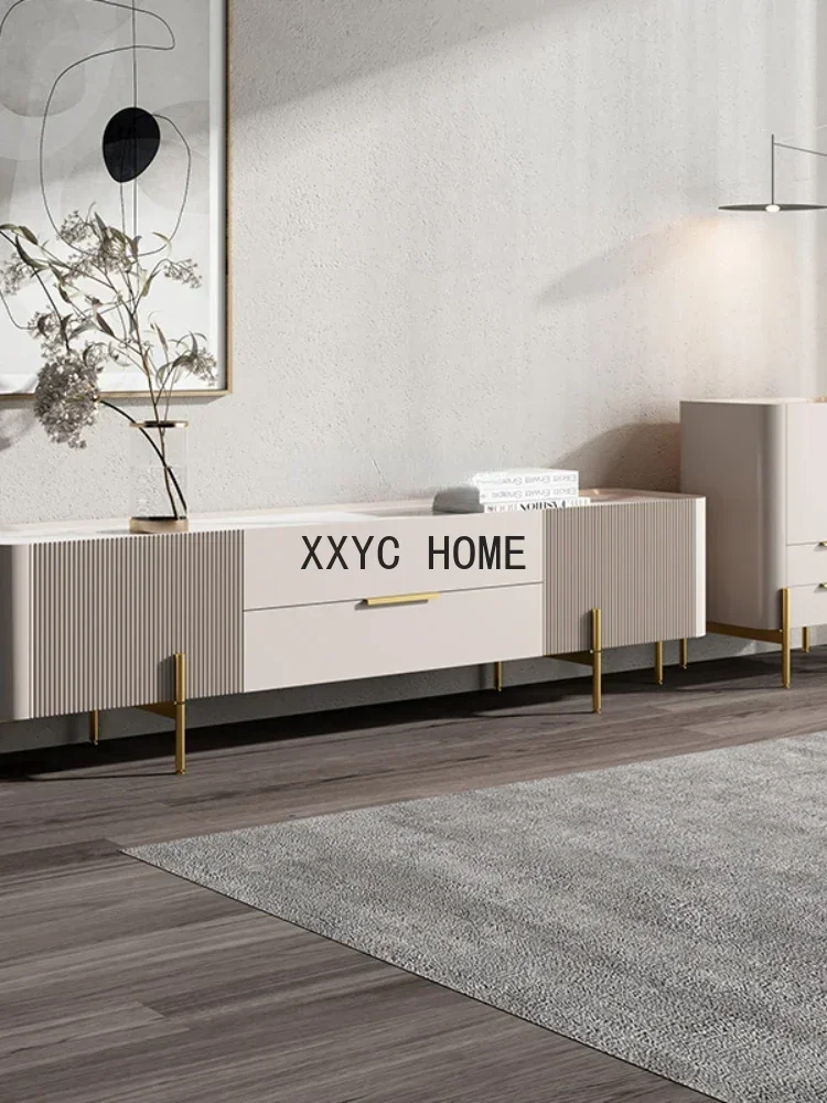 Tea Table Combination Set Post-Modern Simple Living Room Small Apartment Storage Floor Cabinet