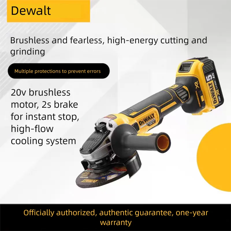 

DeWalt lithium-ion angle grinder, brushless cutting machine, cordless hand grinder, electric hand polisher DCG405