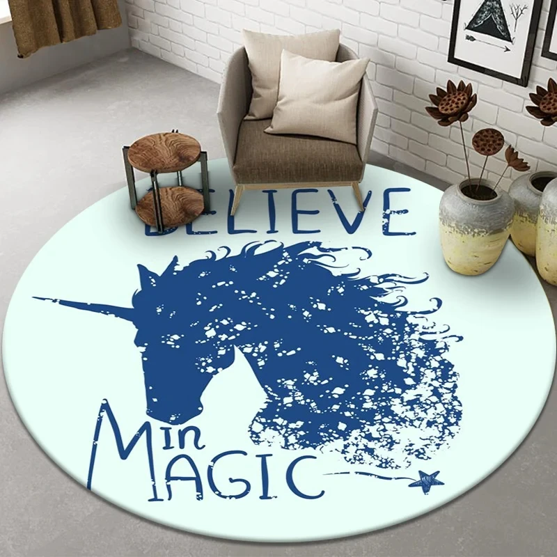 พรมลายการ์ตูนยูนิคอร์นทรงกลม พ - Kids Unicorn Outdoor Chair บทวิจารณ์และราคา