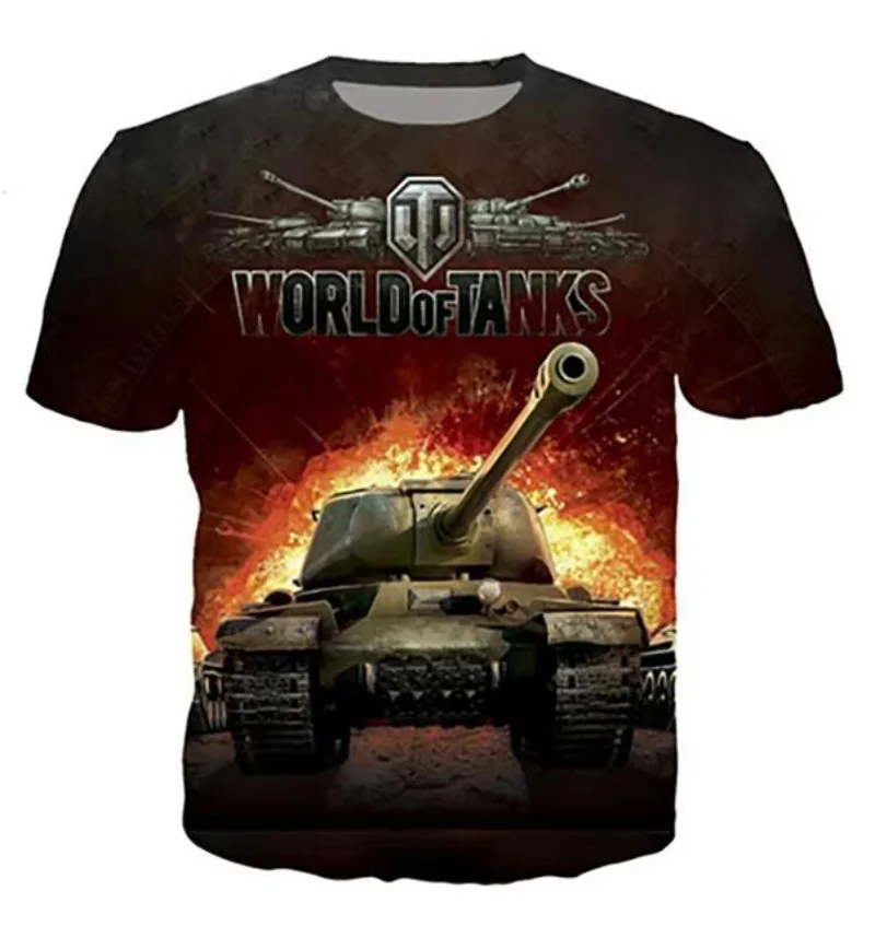 

New World Of Tanks T-Shirts Popular Game 3D Print Streetwear Men Women Casual Fashion Oversized T Shirt Tees Tops Clothing