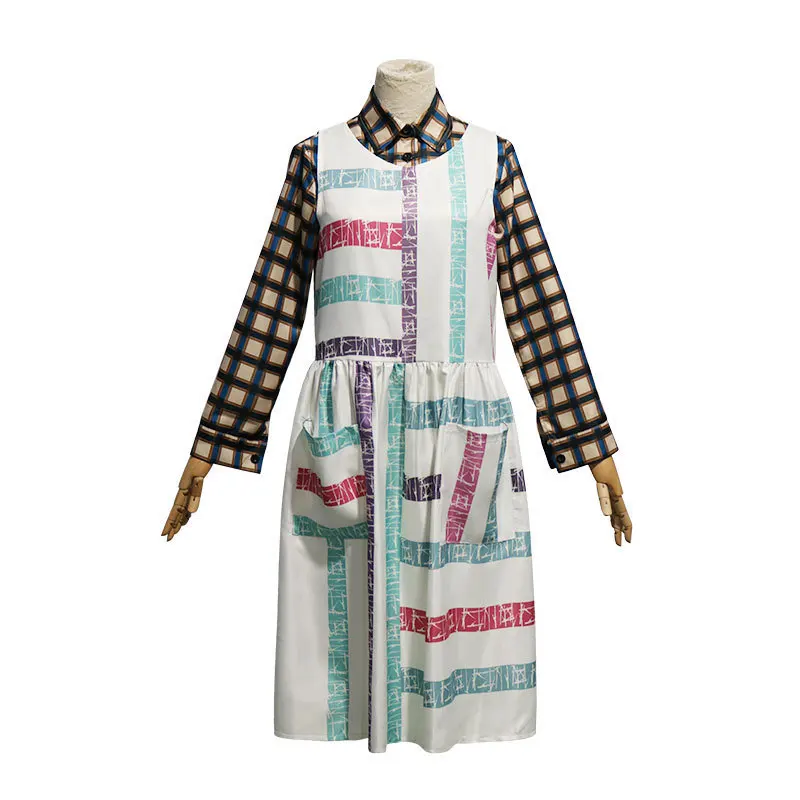 TV ST 4 Cosplay Costume 11 Eleven Dress Outfits Women Kids Girls Plaid Shirt Sleeveless Dress Suit Halloween Outfit