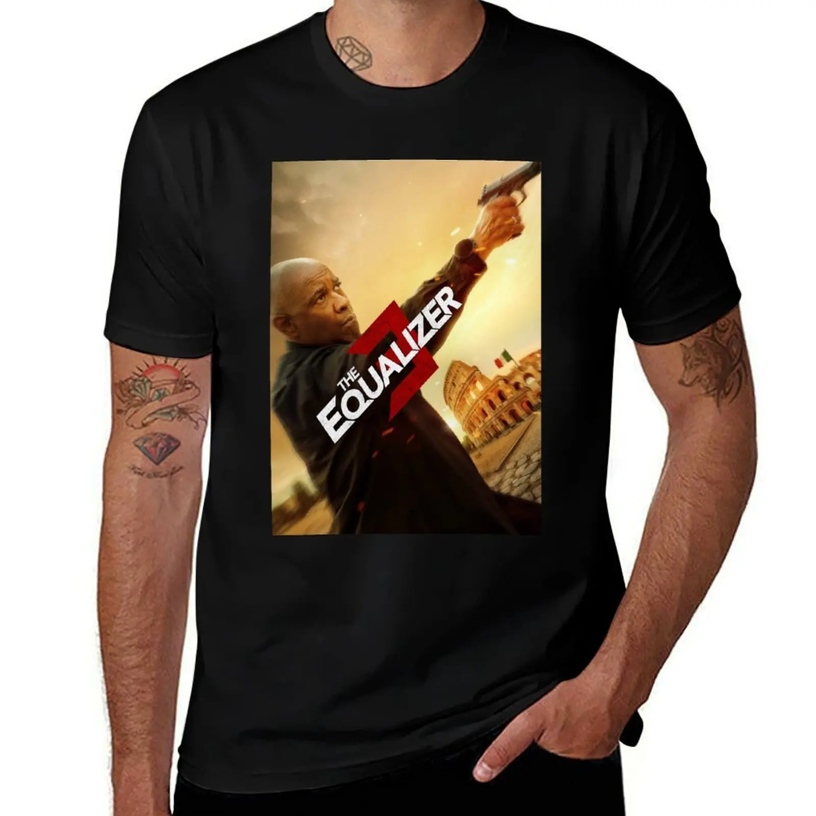 T-shirt Equalizer Movie, t-shirts pour homme, t-shirt graphique amusant