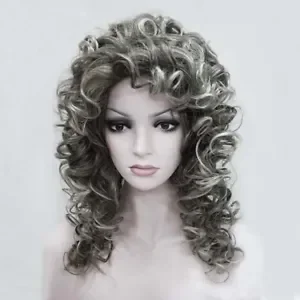 Women Spiral Curls Fluffy Half Full Wig Headband Natural Hair Cosplay Wigs