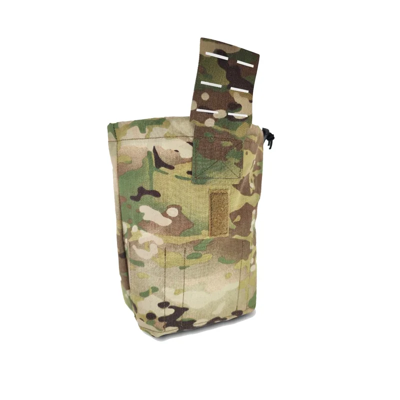 Tactical Foldable Bag Airsoft EDC Molle Foldable Bag Gear Hunting Recycling Storage Carrier Waist Pouch Multicam 500D view 3