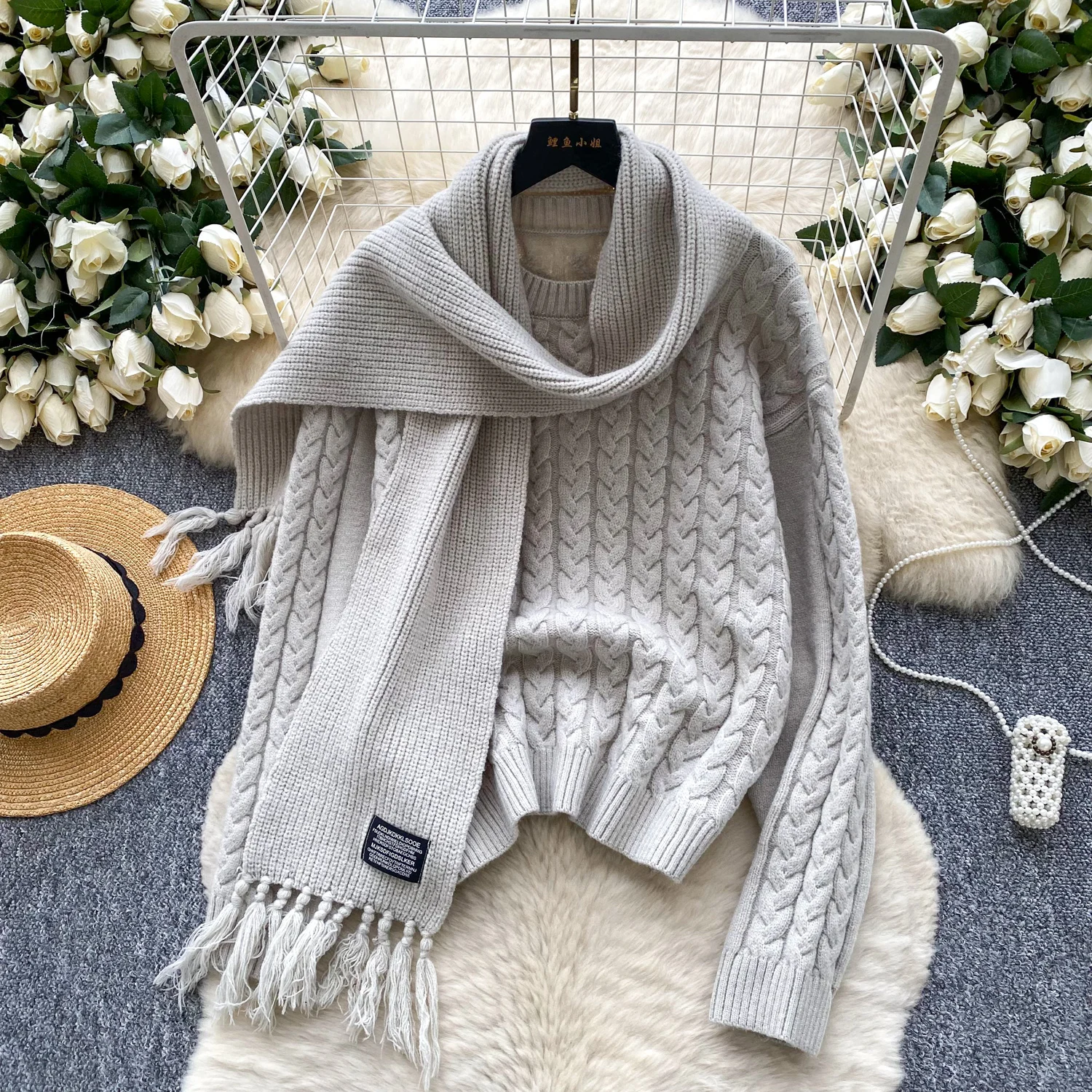 

Элегантная винтажная однотонная блузка с кисточками и длинными рукавами, корейская модная шикарная осенняя рубашка в готическом стиле, женская одежда