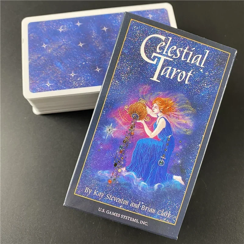 Celestial Tarot Cards 78 Cards Full Color Deck Oracle Card Card Game Board Toy Popular For Beginners Set Divination Exquisite