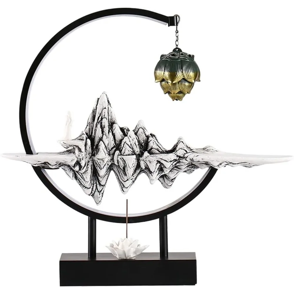 

Backflow Incense Burner Hanging Indoor Incense Zen Sandalwood Agarwood Tea Ceremony Room Ceramic Ornaments