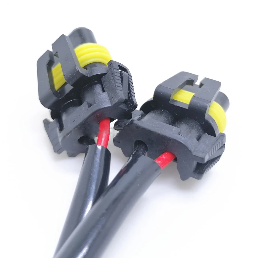 Conector de conversão macho e fêmea, cablagem, Farol, Fog Light Plug, cabo soquete adaptador, Wire Hold, H11, 9005, HB3, 9006, HB4