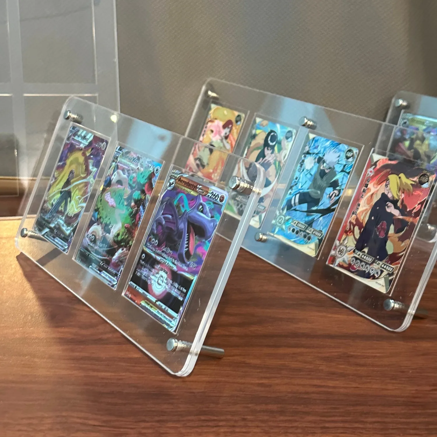 1-12 Slot Transparent Acrylic Display Stand Card suitable Dustproof Protector Photo Frame for Pokemon NARUTO One Piece TCG card - view 4