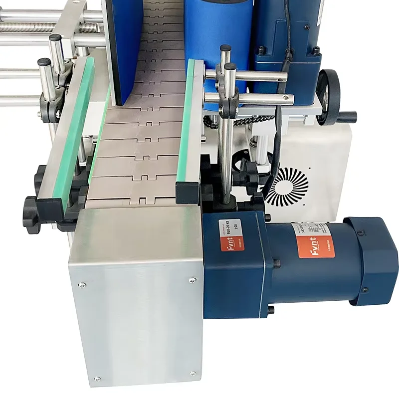 Auto Round Bottle Labeler for Honey Jar Drink Wine Cosmetic Round Vessel Industrial Labeling