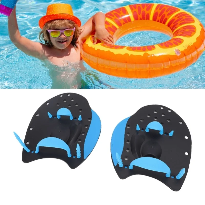 1 Pair Swimming Hand Paddles Silicone Polypropylene Adjustable Hand Fin Flipper Paddle Swimming Training Aid For Men Women