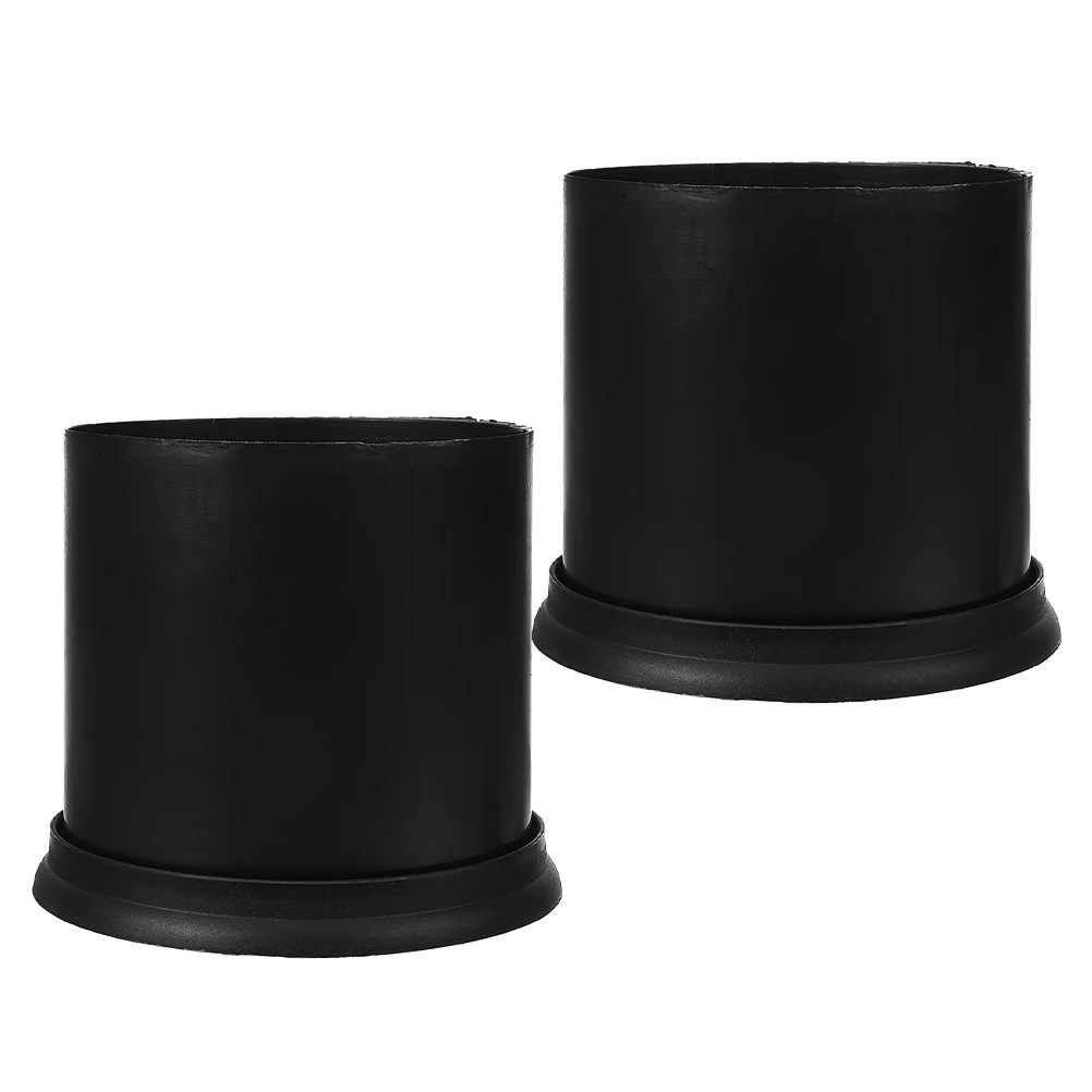 

2pcs Toilet Brush Holder Plastic Anti-Splash Base Household Cleaning Accessories Stable Sturdy Modern Design Easy Clean