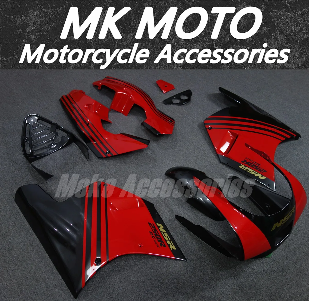 Fairings Kit Fit For NSR MC18 Bodywork Set High Quality Abs Handmade mould Red Silvery grey