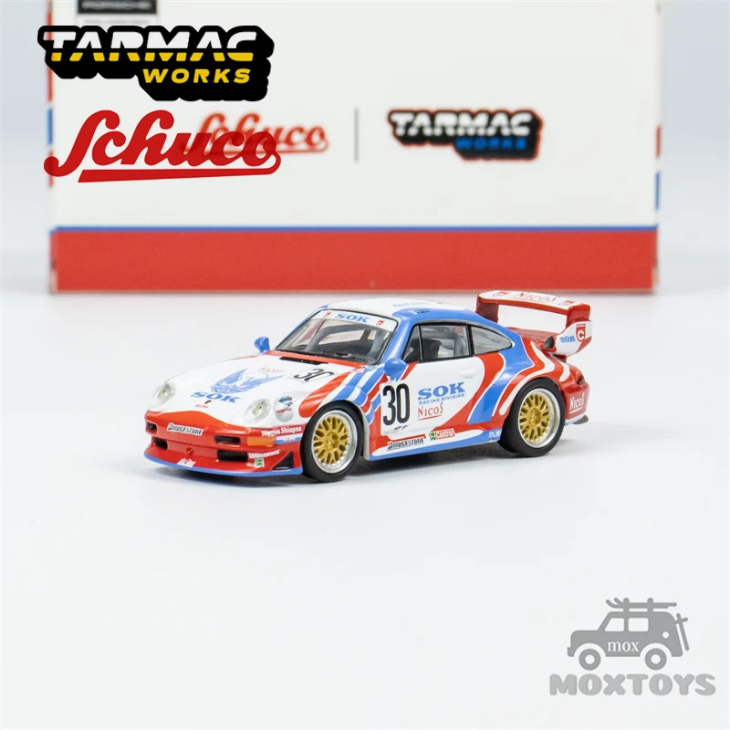 

Tarmac Works 1:64 911 GT2 Sohgo-Keibi #30 Diecast Model Car