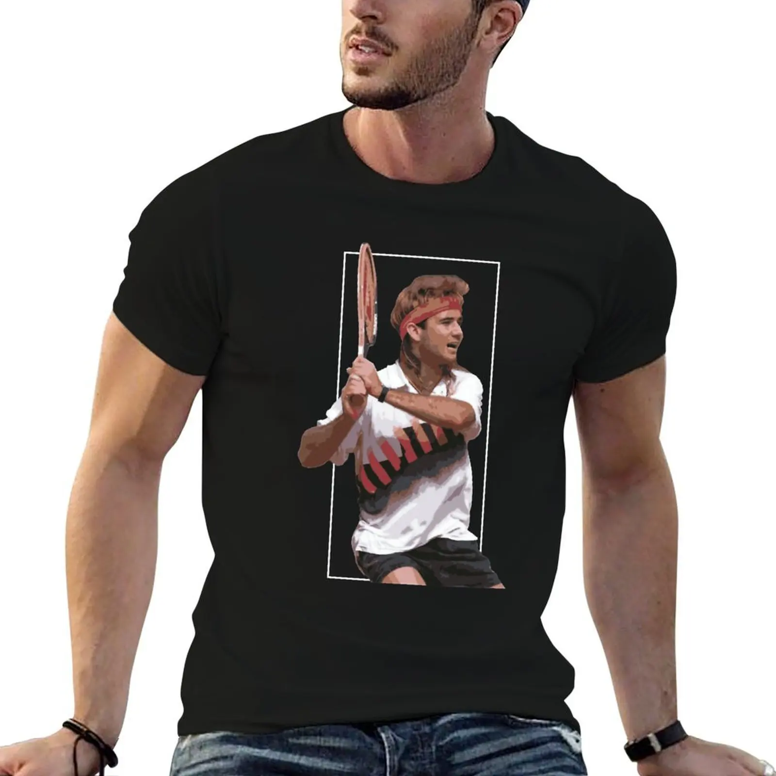 

Agassi 1990s T-Shirt t shirt personalised t shirts with prints T-Shirt