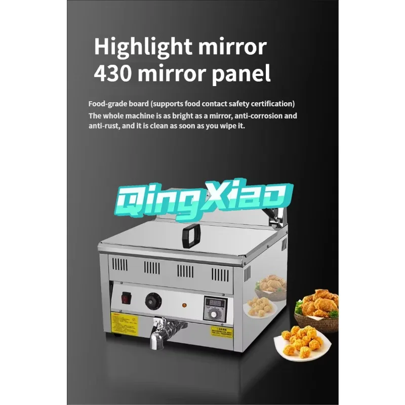 Commercial Digital Display Electric Fryer  Precise Temperature Control Stainless  Steel Body CE Certified In Stock  For Catering