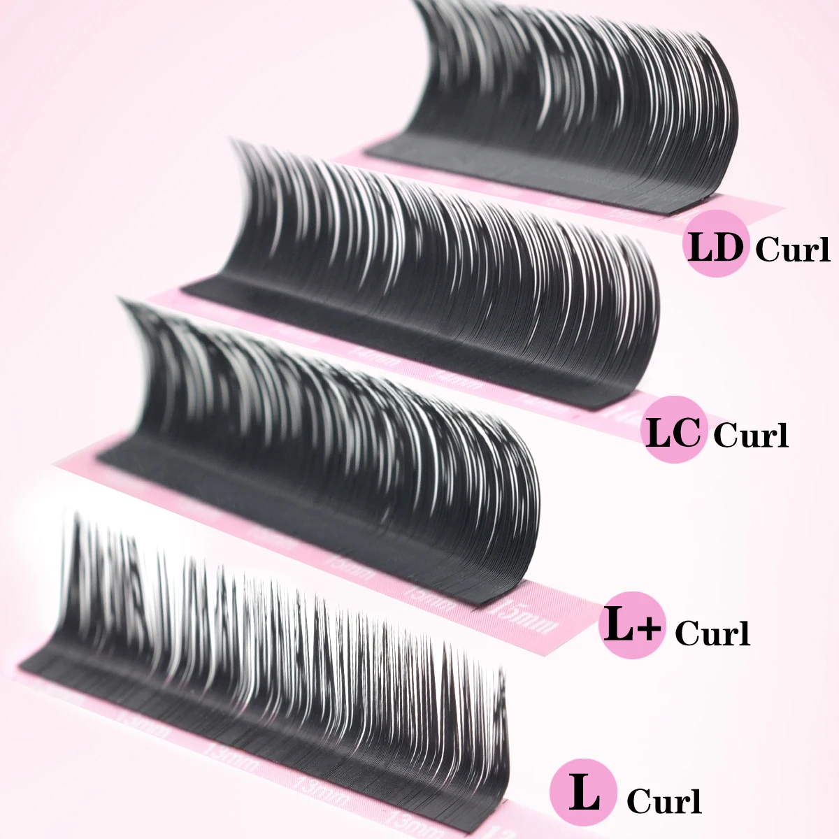 Qeelasee Wimperextensions L L+ LC LD Krul Nertsen Mat Zwart Natuurlijk Zacht PBT Individuele Wimpers Make-up Klassieke Valse Wimpers