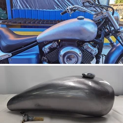 Silver Motorcycle Petrol Gas Fuel Tank For YAMAHA DRAGSTAR 400 650