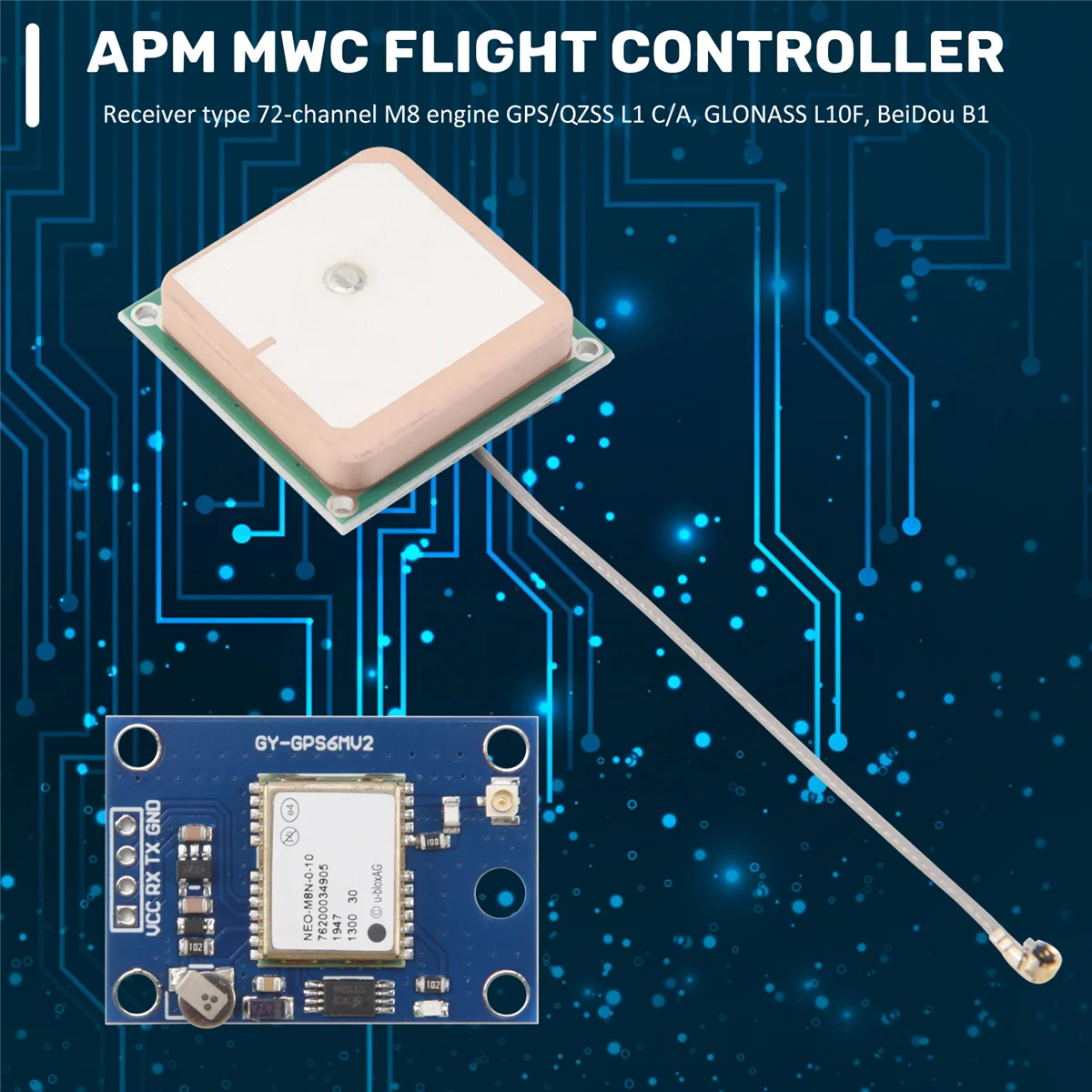 SMIEA GY-GPSV3 NEO-M8N GPS-модуль для контроллера полета APM MWC PX4 Pixhawk V2.4.5 APM2.56 APM 1,65-3,6 В