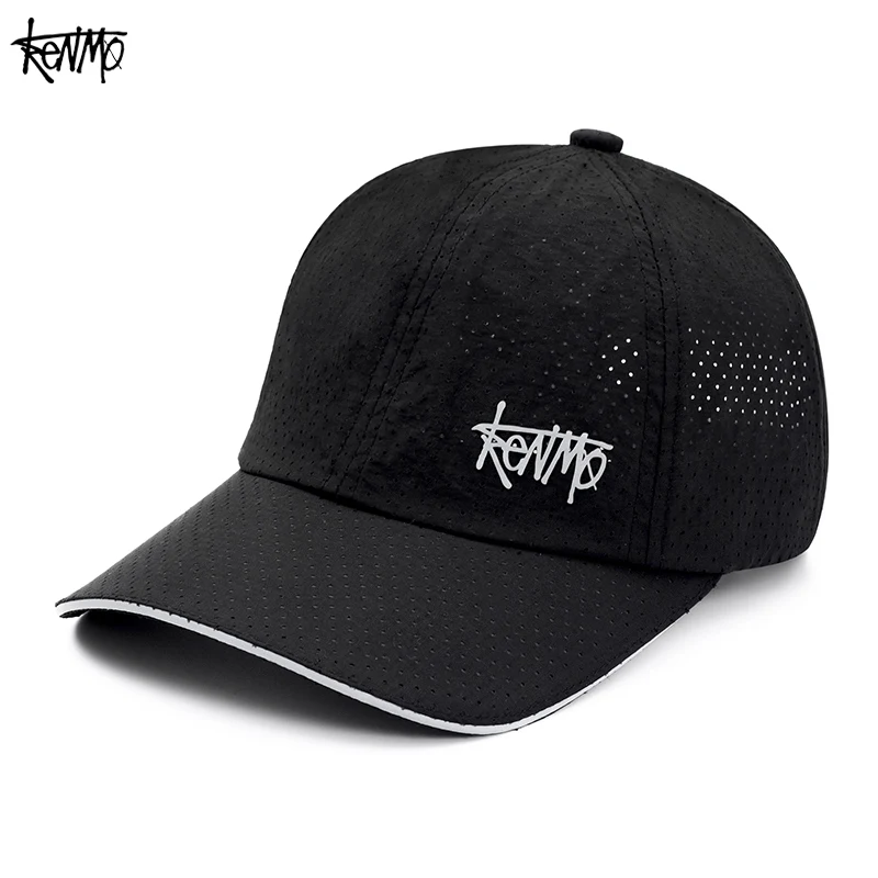 New Summer Model Flat Brimmed Baseball Cap with Quick-Drying and Lightweight Features for Outdoor Sports, Reflective, Cool and B