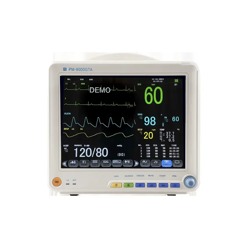 Rainbow PM-9000GTA Portable 12-Inch Multi-Parameter Class II Patient Monitor Trolley Bracket Electric Power Source Made