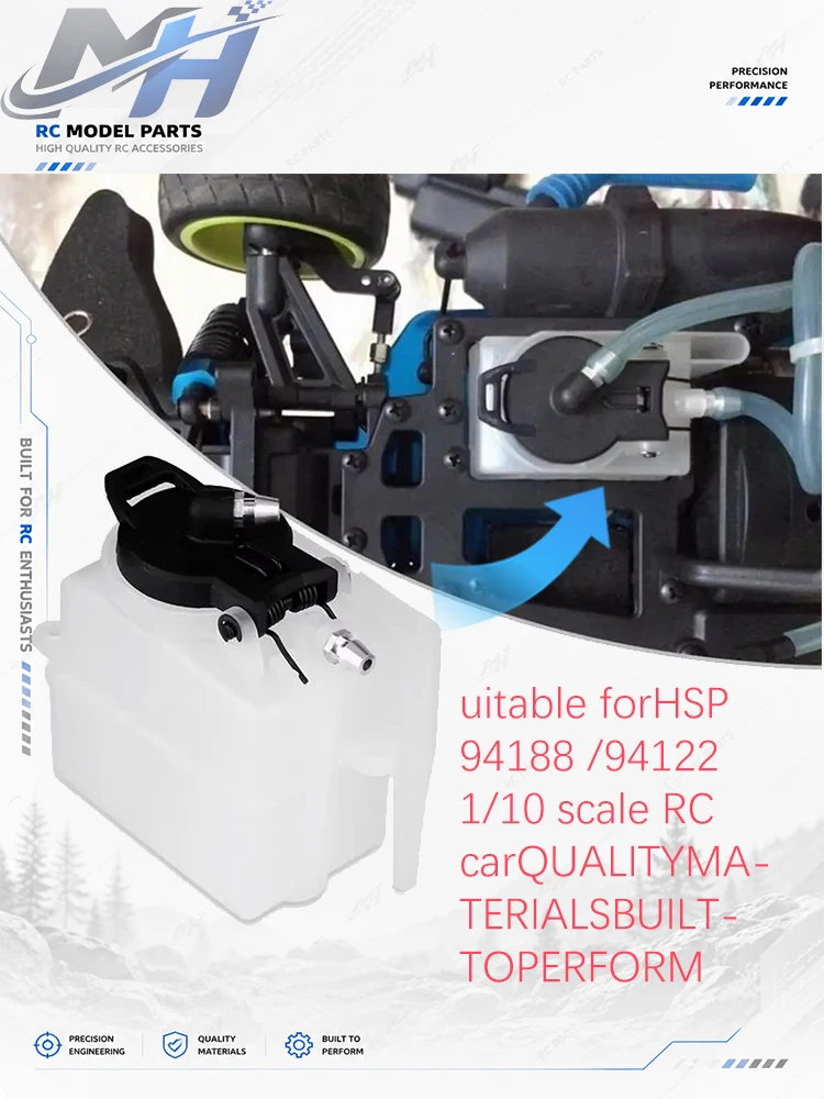 Upgrade Fuel Tank 02004 for HSP 1/10 Nitro RC Car – Direct Fit 94122 94188 Gas Tank Replacement