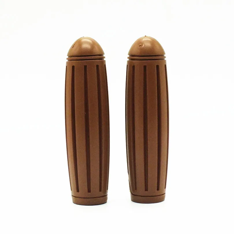 3pair/Lot Bike Grips Retro Vintage City Bicycle Grips Comfortable Classic Old Models Folding Non-slip Rubber Shock Absorbers