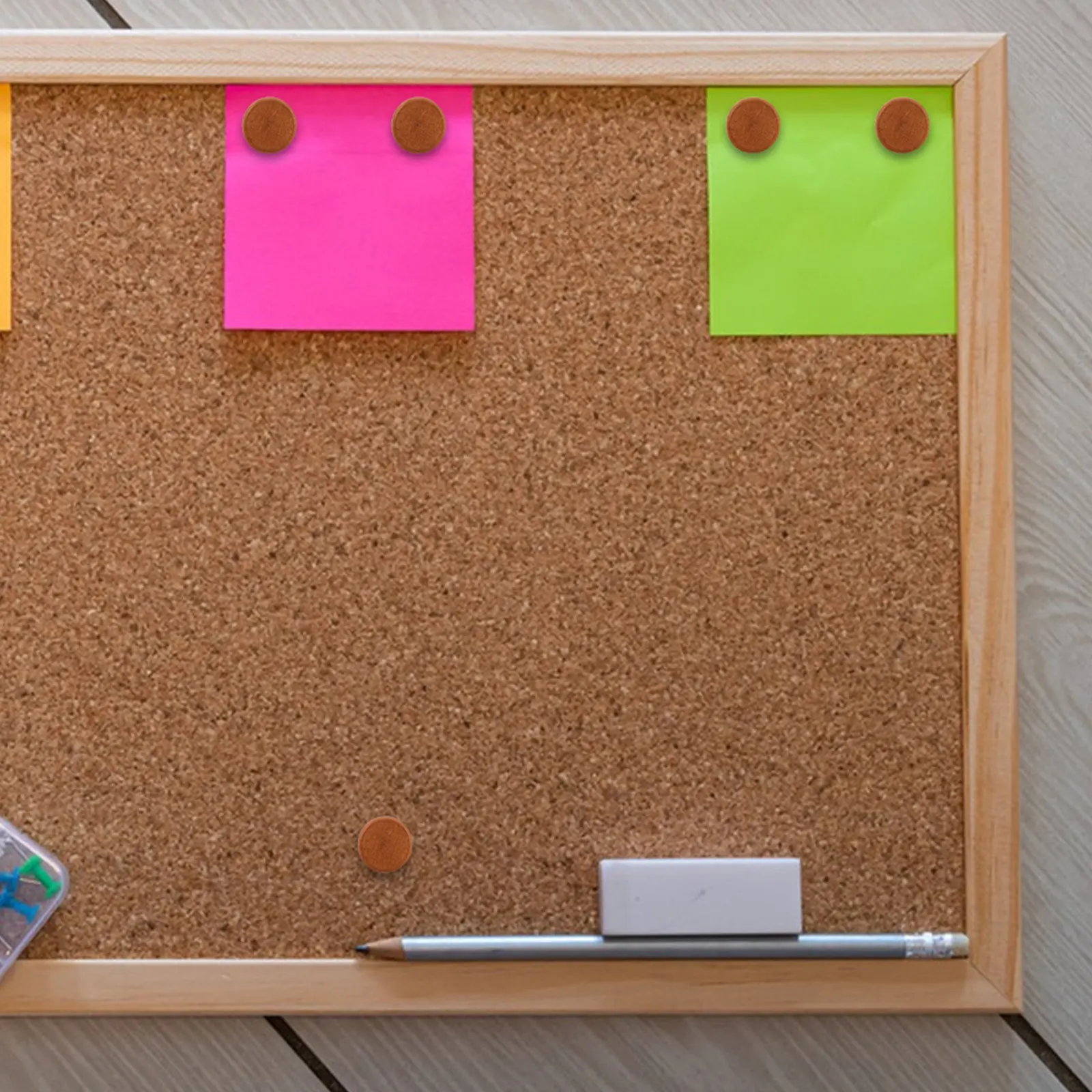 

100 шт. деревянных кнопок-гвоздиков с плоской головкой в деревенском стиле для пробковых досок, подвешивания фотографий, карт, календарей, декора офиса, DIY проектов