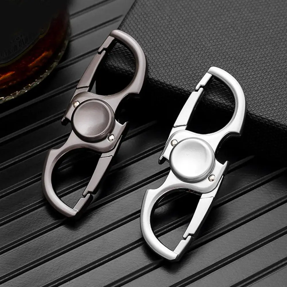 Spinner de dedo de metal rotativo fidget spinner anti-ansiedade brinquedo alivia o estresse abridor de garrafa fivela de cão adulto crianças menino brinquedo de dedo