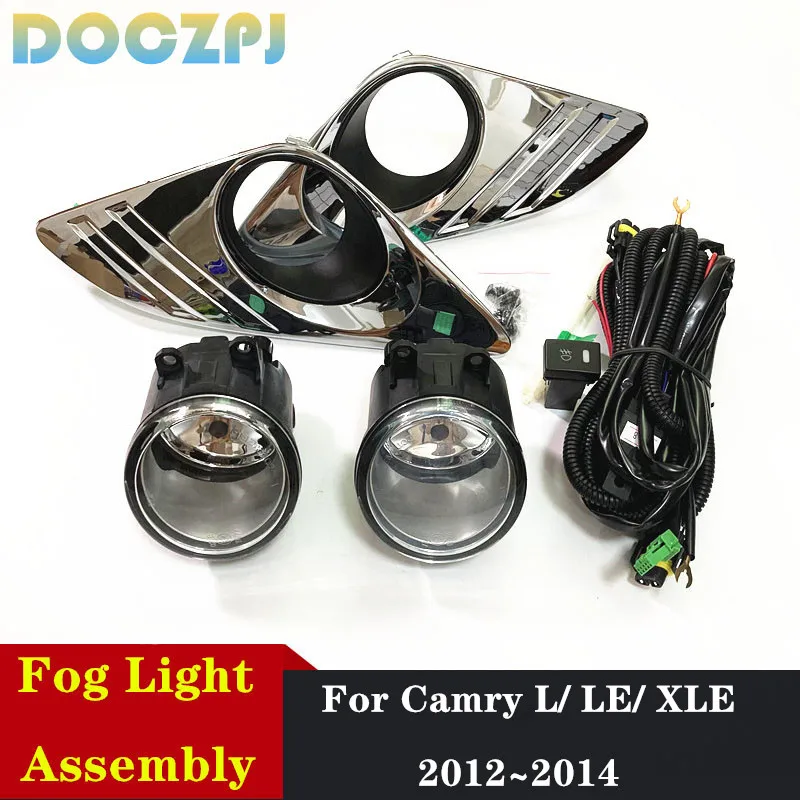 1Set Car Styling Spot Light Fog Lamp Assembly For Toyota Camry L/ LE/ XLE 2012 2013 2014 With Switch