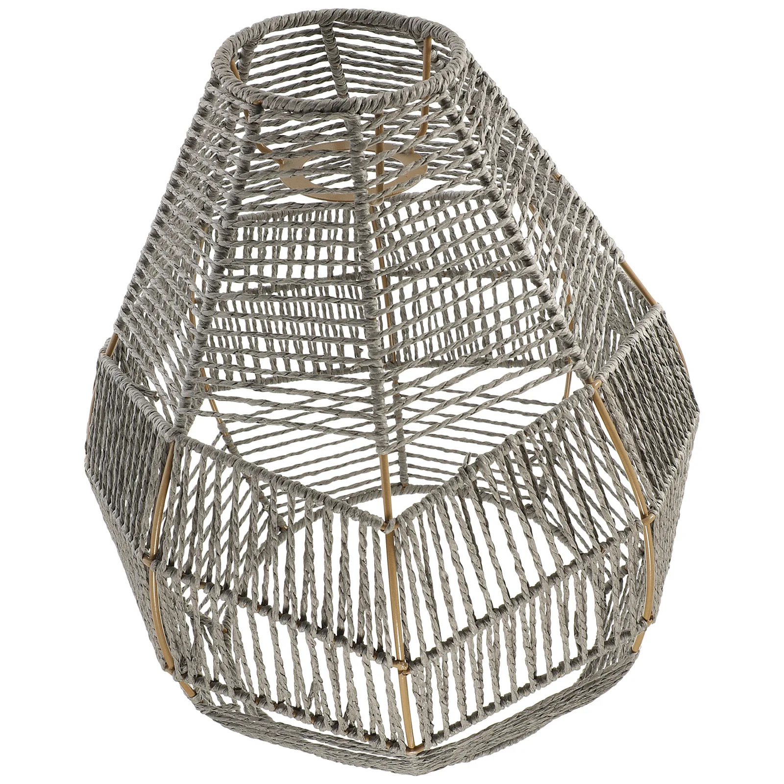 

1Pcs Charming Imitation Rattan Light Cover Woven Lampshade Perfect for Bedroom and Living Room